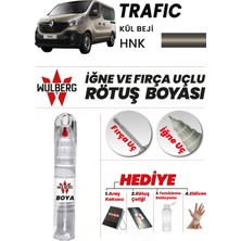 Wulberg Renault Trafic Kül Beji Hnk Rötuş Boya 25 ml Iğne & Fırça Uçlu Kalıcı Çizik Giderici