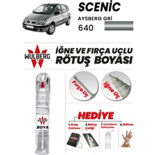 Wulberg Renault Scenic Aysberg Grisi 640 Rötuş Boya 25 ml Iğne & Fırça Uçlu Kalıcı Çizik Giderici