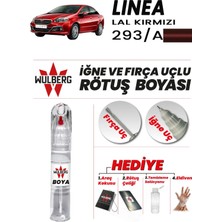 Wulberg Fiat Linea Lal Kırmızı 293/A Rötuş Boya 25 ml Iğne & Fırça Uçlu Kalıcı Çizik Giderici Rutuş