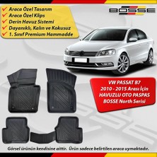 Vw Passat B7 Paspas Araca Özel 2010 - 2015 Arası Için Derin Havuzlu Paspas Bosse North Serisi