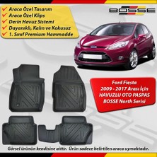 Ford Fiesta Paspas Araca Özel 2009 - 2017 Arası Için Derin Havuzlu Paspas Bosse North Serisi