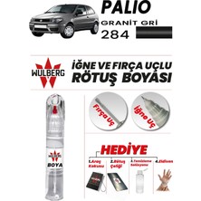 Wulberg Fiat Palio Granit Gri 284 Rötuş Boya 25 ml Iğne & Fırça Uçlu Kalıcı Çizik Giderici
