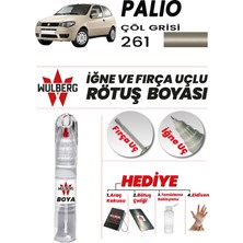 Wulberg Fiat Palio Çöl Grisi 261 Rötuş Boya 25 ml Iğne & Fırça Uçlu Kalıcı Çizik Giderici