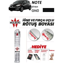 Wulberg Nissan Note Siyah Gn0 Rötuş Boya 25 ml Iğne & Fırça Uçlu Kalıcı Çizik Giderici