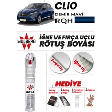 Wulberg Renault Clio Demir Mavi Rqh Rötuş Boya 25 ml Iğne & Fırça Uçlu Kalıcı Çizik Giderici
