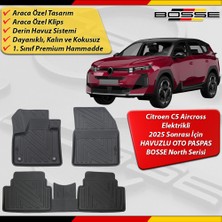 Citroen C5 Aircross Paspas Elektrikli Araca Özel 2025 Sonrası Derin Havuzlu Paspas Bosse North Serisi