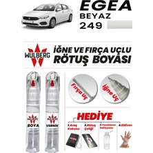 Wulberg Fiat Egea 249 Rötuş Boya 25 ml + Vernik Iğne & Fırça Uçlu Kalıcı Çizik Giderici