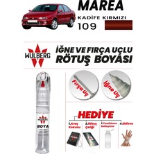 Wulberg Fiat Marea Kadife Kırmızı 109 Rötuş Boya 25 ml Iğne & Fırça Uçlu Kalıcı Çizik Giderici