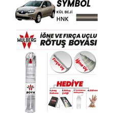 Wulberg Renault Symbol Kül Beji Hnk Rötuş Boya 25 ml Iğne & Fırça Uçlu Kalıcı Çizik Giderici