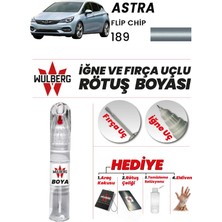 Wulberg Opel Astra Flip Chip 189 Rötuş Boya 25 ml Iğne & Fırça Uçlu Kalıcı Çizik Giderici Rutuş