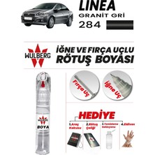 Wulberg Fiat Linea Granit Gri 284 Rötuş Boya 25 ml Iğne & Fırça Uçlu Kalıcı Çizik Giderici Rutuş