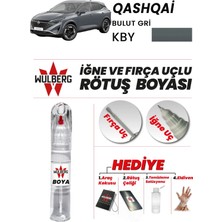 Wulberg Nissan Qashqai Bulut Gri Kby Rötuş Boya 25 ml Iğne & Fırça Uçlu Kalıcı Çizik Giderici