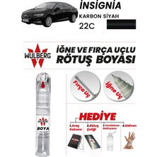 Wulberg Opel Insignia Karbon Siyah 22C Rötuş Boya 25 ml Iğne & Fırça Uçlu Kalıcı Çizik Giderici