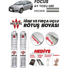 Wulberg Ford Focus Aytozu Gri 2431 Rötuş Boya 25 ml + Vernik Iğne & Fırça Uçlu Kalıcı Çizik Giderici