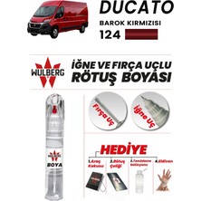 Wulberg Fiat Ducato Barok Kırmızı 124 Rötuş Boya 25 ml Iğne & Fırça Uçlu Kalıcı Çizik Giderici