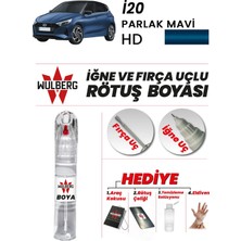 Wulberg Hyundai I20 Parlak Mavi Hd Rötuş Boya 25 ml Iğne & Fırça Uçlu Kalıcı Çizik Giderici