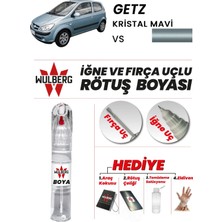 Wulberg Hyundai Getz Kristal Mavi Vs Rötuş Boya 25 ml Iğne & Fırça Uçlu Kalıcı Çizik Giderici