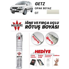 Wulberg Hyundai Getz Opak Beyaz Gt Rötuş Boya 25 ml Iğne & Fırça Uçlu Kalıcı Çizik Giderici