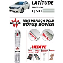 Wulberg Renault Latitude Beyaz Qnc Rötuş Boya 25 ml Iğne & Fırça Uçlu Kalıcı Çizik Giderici