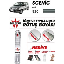 Wulberg Renault Scenic Gri 920 Rötuş Boya 25 ml Iğne & Fırça Uçlu Kalıcı Çizik Giderici Rutuş
