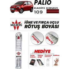 Wulberg Fiat Palio Kadife Kırmızı 109 Rötuş Boya 25 ml Iğne & Fırça Uçlu Kalıcı Çizik Giderici