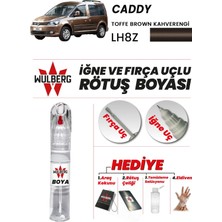Wulberg Volkswagen Caddy Toffe Kahverengi LH8Z Rötuş Boya 25 ml Iğne & Fırça Uçlu Kalıcı Çizik Giderici
