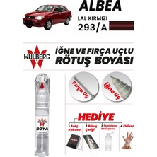 Wulberg Fiat Albea Lal Kırmızı 293/A Rötuş Boya 25 ml Iğne & Fırça Uçlu Kalıcı Çizik Giderici Rutuş