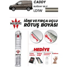 Wulberg Volkswagen Caddy Buğday Beji LD1W Rötuş Boya 25 ml Iğne & Fırça Uçlu Kalıcı Çizik Giderici