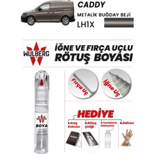 Wulberg Volkswagen Caddy Metalik Buğday Bj LH1X Rötuş Boya 25 ml Iğne & Fırça Uçlu Kalıcı Çizik Giderici