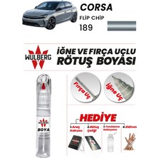 Wulberg Opel Corsa Flip Chip 189 Rötuş Boya 25 ml Iğne & Fırça Uçlu Kalıcı Çizik Giderici Rutuş