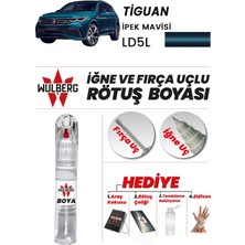 Wulberg Volkswagen Tiguan Ipek Mavisi LD5L Rötuş Boya 25 ml Iğne & Fırça Uçlu Kalıcı Çizik Giderici