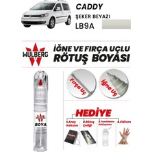 Wulberg Volkswagen Caddy Şeker Beyazı LB9A Rötuş Boya 25 ml Iğne & Fırça Uçlu Kalıcı Çizik Giderici