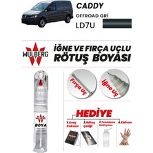 Wulberg Volkswagen Caddy Offroad Gri LD7U Rötuş Boya 25 ml Iğne & Fırça Uçlu Kalıcı Çizik Giderici