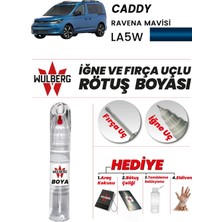 Wulberg Volkswagen Caddy Ravena Mavisi LA5W Rötuş Boya 25 ml Iğne & Fırça Uçlu Kalıcı Çizik Giderici
