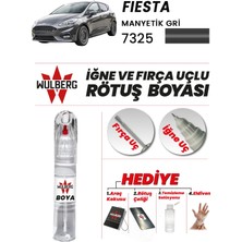 Wulberg Ford Fiesta Manyetik Gri 7325 Rötuş Boya 25 ml Iğne & Fırça Uçlu Kalıcı Çizik Giderici