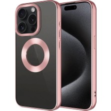 Apple iPhone 15 Pro Max Kılıf Tek Kamera Çerçeveli Logo Gösteren Zore Omega Kapak