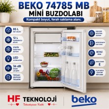 Beko Kapı Yönü Değiştirme ve Toplam Hacim 85 Litre ile 74785 MB Mini Buzdolabı