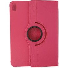 Newface Apple iPad 2022 10.9 (10.nesil) Kılıf 360 Tablet Deri Kılıf - Pembe
