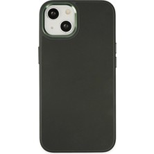 Durukar®  iPhone 14 Plus Kılıf Asya Deri Silikon - Koyu Yeşil