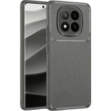 Newface Xiaomi Redmi Note 14 Pro Plus Kılıf Auto Focus Karbon Kapak - Gri