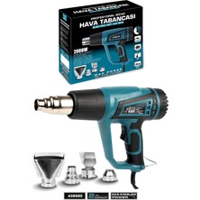 Assur 2000 Watt 2 Kademeli 4 Başlıklı Sıcak Hava Tabancası