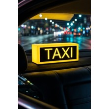 MEKTrend Taksi / Taxi Tasarımlı Dekoratif Aydınlatma (22X9CM)