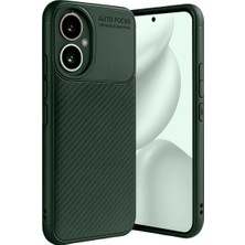 Mudanis Honor 400 Kılıf Auto Focus Karbon Kapak - Koyu Yeşil