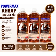 Powermax Ahşap Temizleyici 1000 ml x 3 Adet Toplam 3 Lt Ekonomik Set