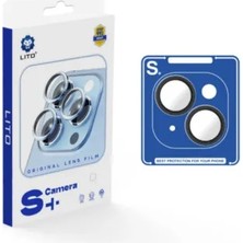 Lito S+ iPhone 13/13 Mini Kamera Lens Koruyucu Gümüş Rengi