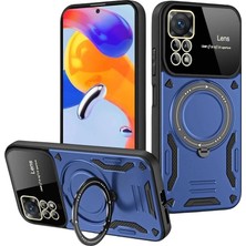Mudanis Realme 11 Pro Plus Joy Lens Standlı Kapak - Lacivert