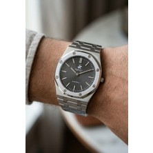 Beverly Hills Polo Club Gümüş Sekizgen Kasa Erkek Kol Saati | 39 mm Çelik Kasa, Gümüş Çelik Kordon
