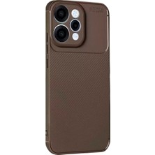 Derin Stok Reno 15 Auto Focus Karbon Kapak - Kahverengi