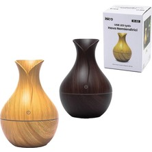 İbico Ibico İ11-021 ( Vazo Model )( Ahşap Görünümlü )( USB Şarjlı & Işıklı )( Hava Nemlendirici & Buhar Makine & Koku Giderici*60