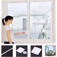 Egonex 75 x 125 cm + 4 mt Cırt Bant Kesilebilir Hazır Pencere Tül Sineklik Pratik Tak Çıkar